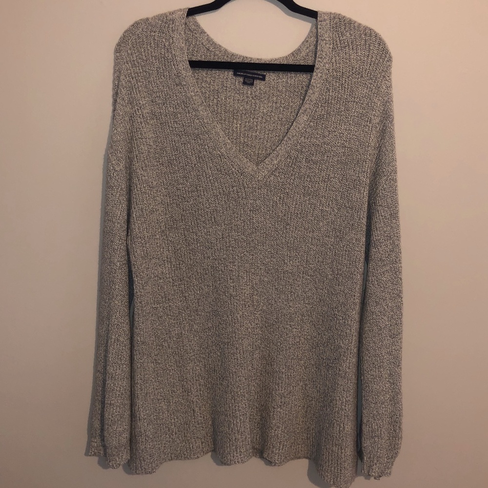 American Eagle V-NECK WIDE SLEEVE SWEATER SZ XL
